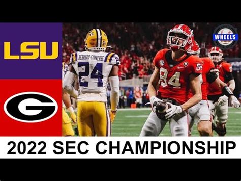 1 Georgia Vs 14 Lsu Highlights Sec Championship Game 2022 College