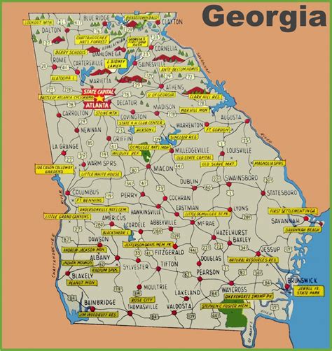 12+ Georgia State Maps To Navigate Easily