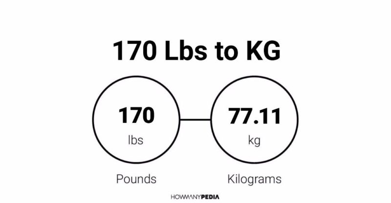 170 Lbs To Kg: Know Your Weight