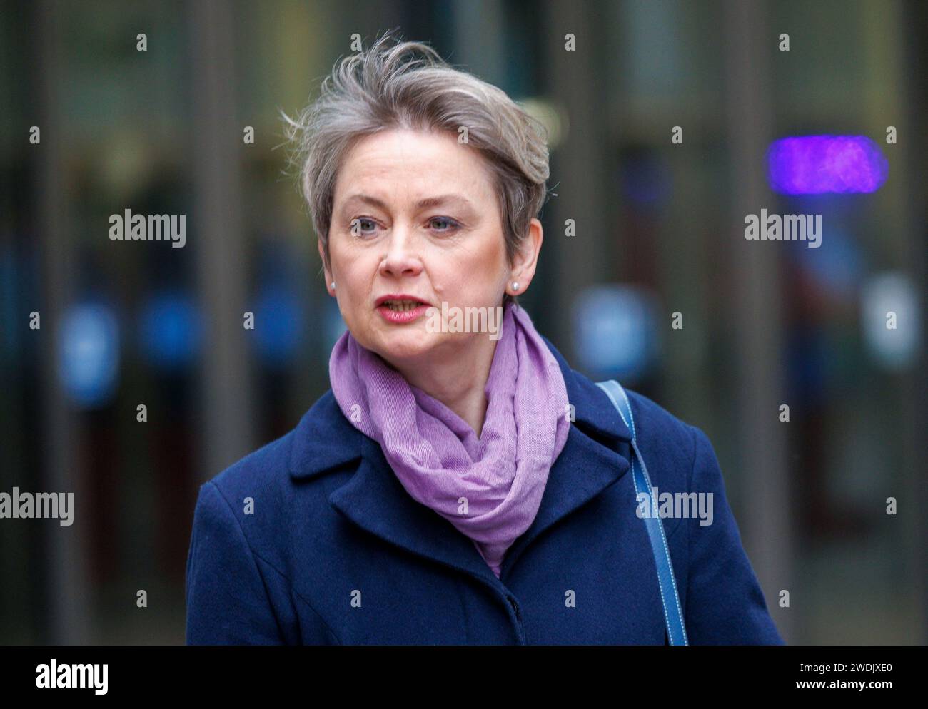 19 02 2023 London United Kingdom Yvette Cooper Attends Sunday With Laura Kuenssberg Show At Bbc