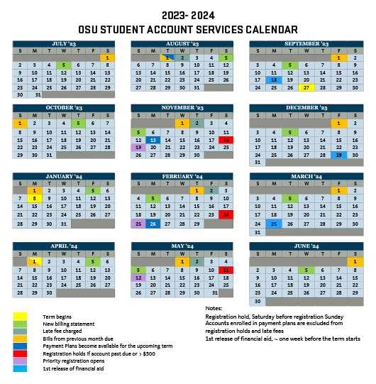 2025 Osu Academic Calendar Michael D Mills