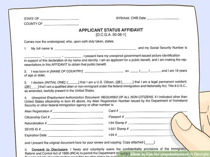 3 Simple Ways To File For Unemployment In Georgia Wikihow