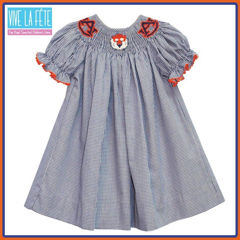 Adorable Clemson Smocked And Embroidered Kids Clothing Clemson Kids