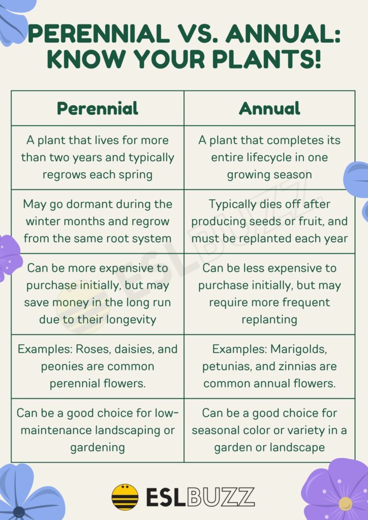 Annual Versus Perennial