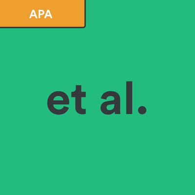 Apa Et Al: Easy Reference Guide Always