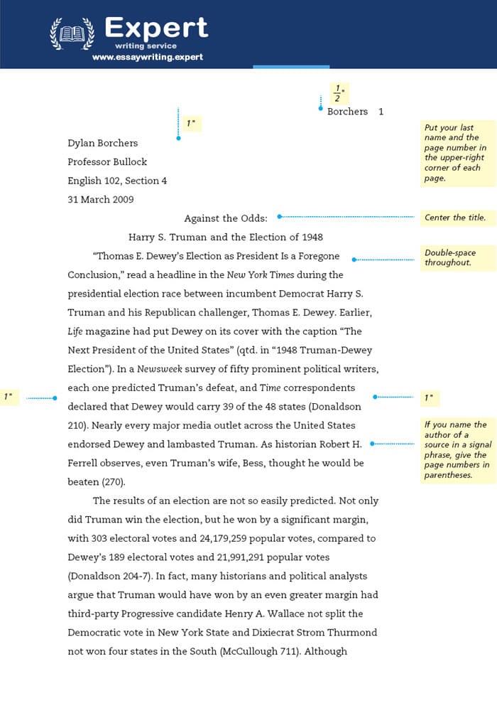 Apa Format Example