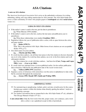 Asa Citation Format Made Easy: Accurate References