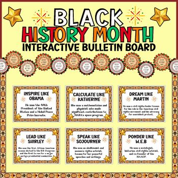 Black History Posters Bulletin Board Display Black History Decor