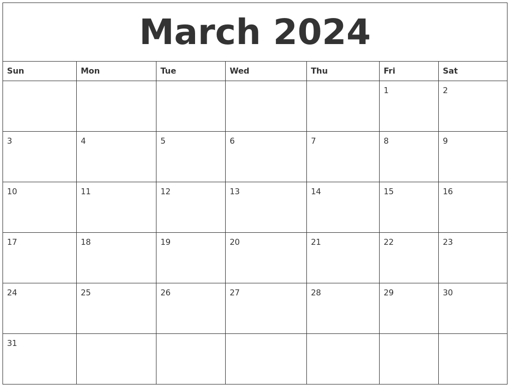 Blank March Calendar To Print Mateo Karim