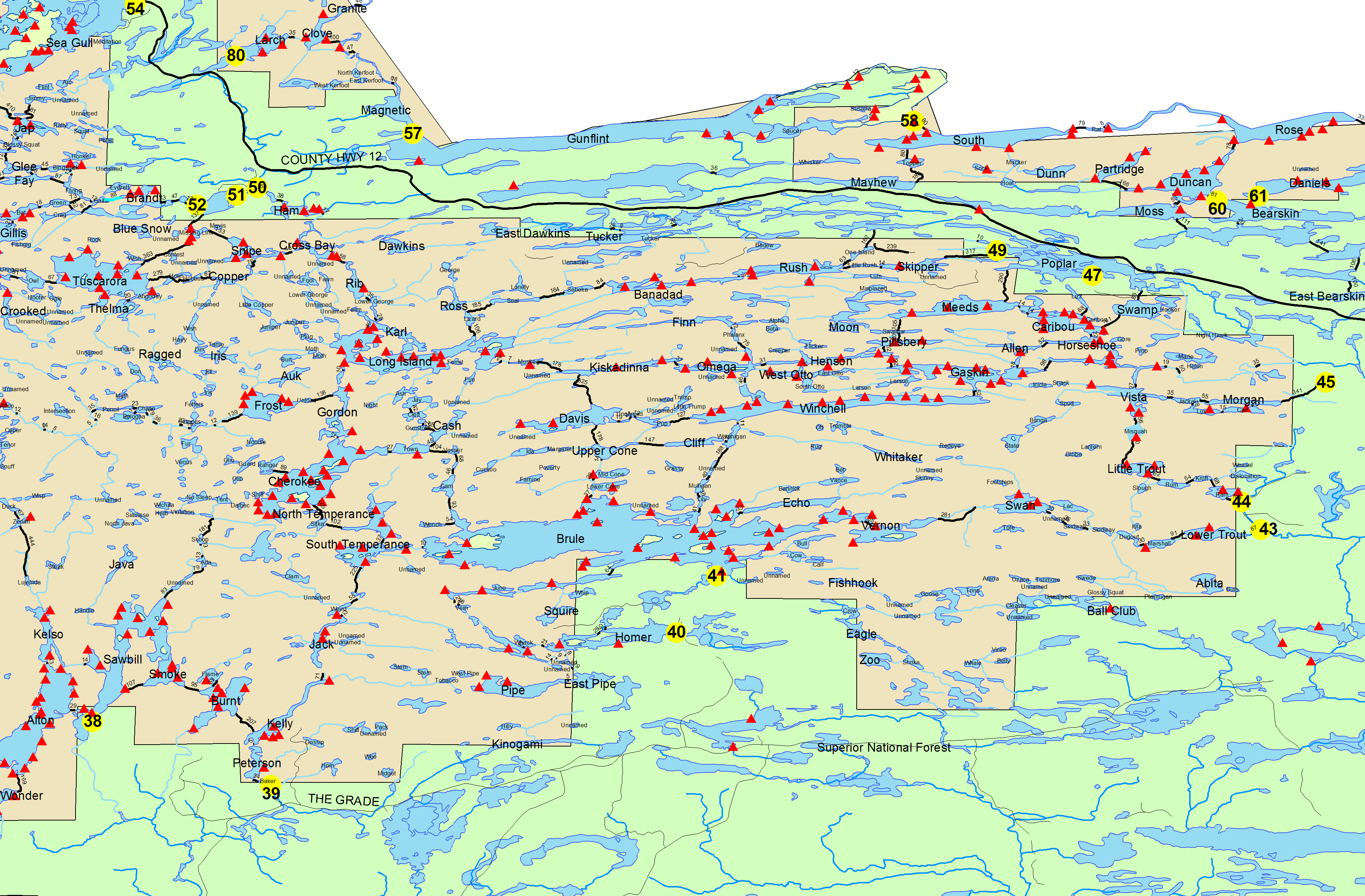 Bwca Minnesota Map: Plan Your Trip