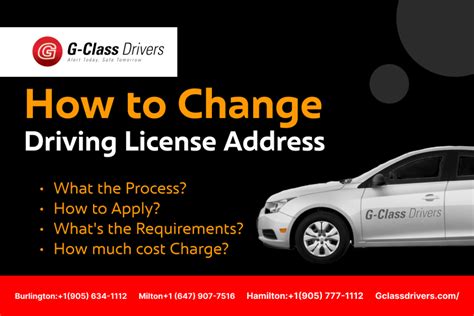 Change Address Licence