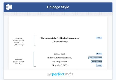 Chicago Style Example