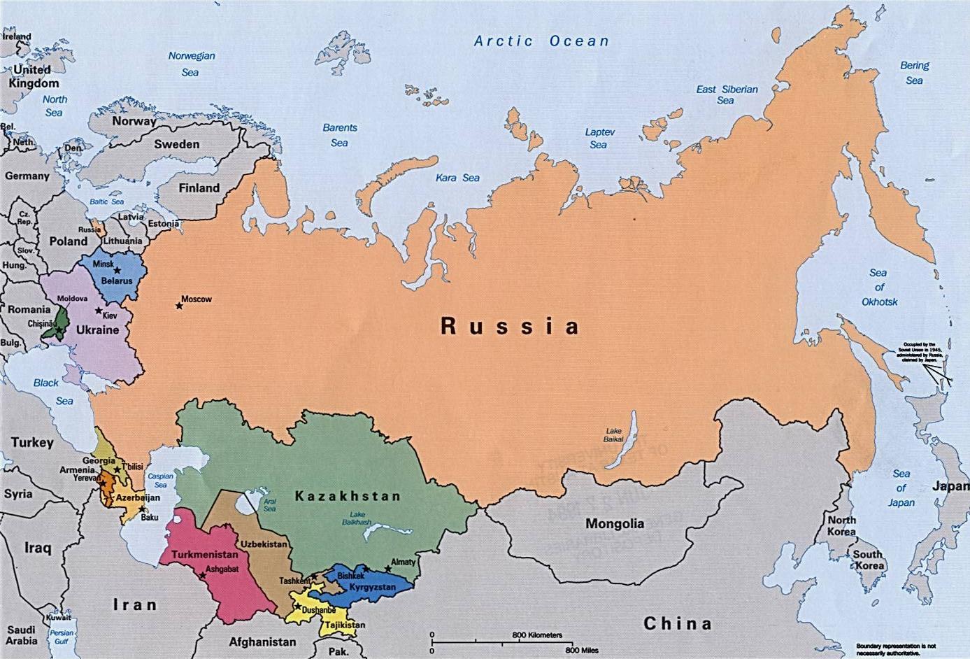 Continent Russia Is In