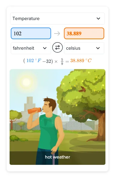 Convert 102 F To Celsius Method Steps Ck 12 Foundation