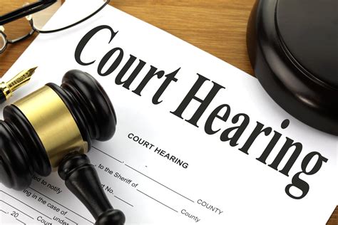 Court Hearing Meaning