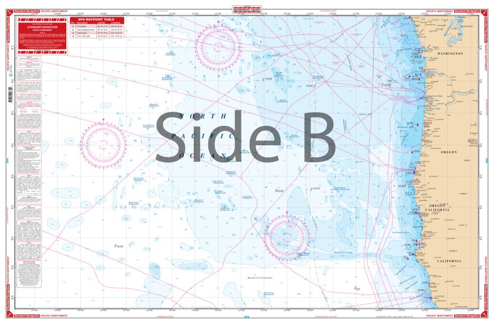 Coverage Of Pacific Northwest Maxi Navigation Chart Map 83