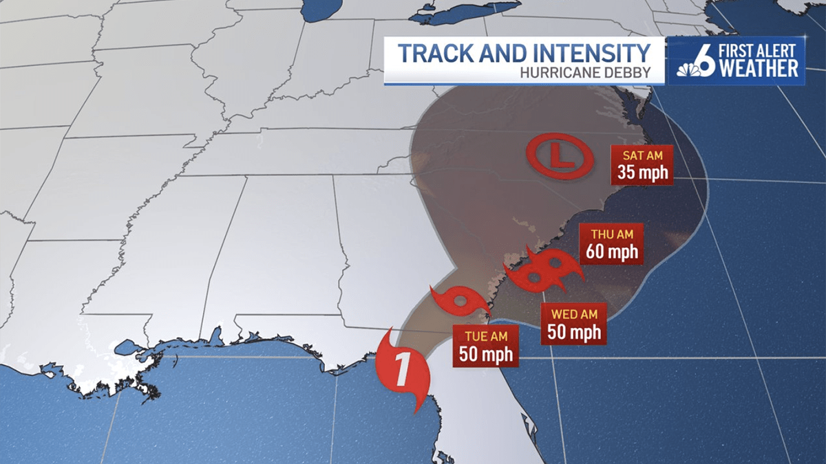 Where Is Tropical Storm Debby - Neh Institute Hub