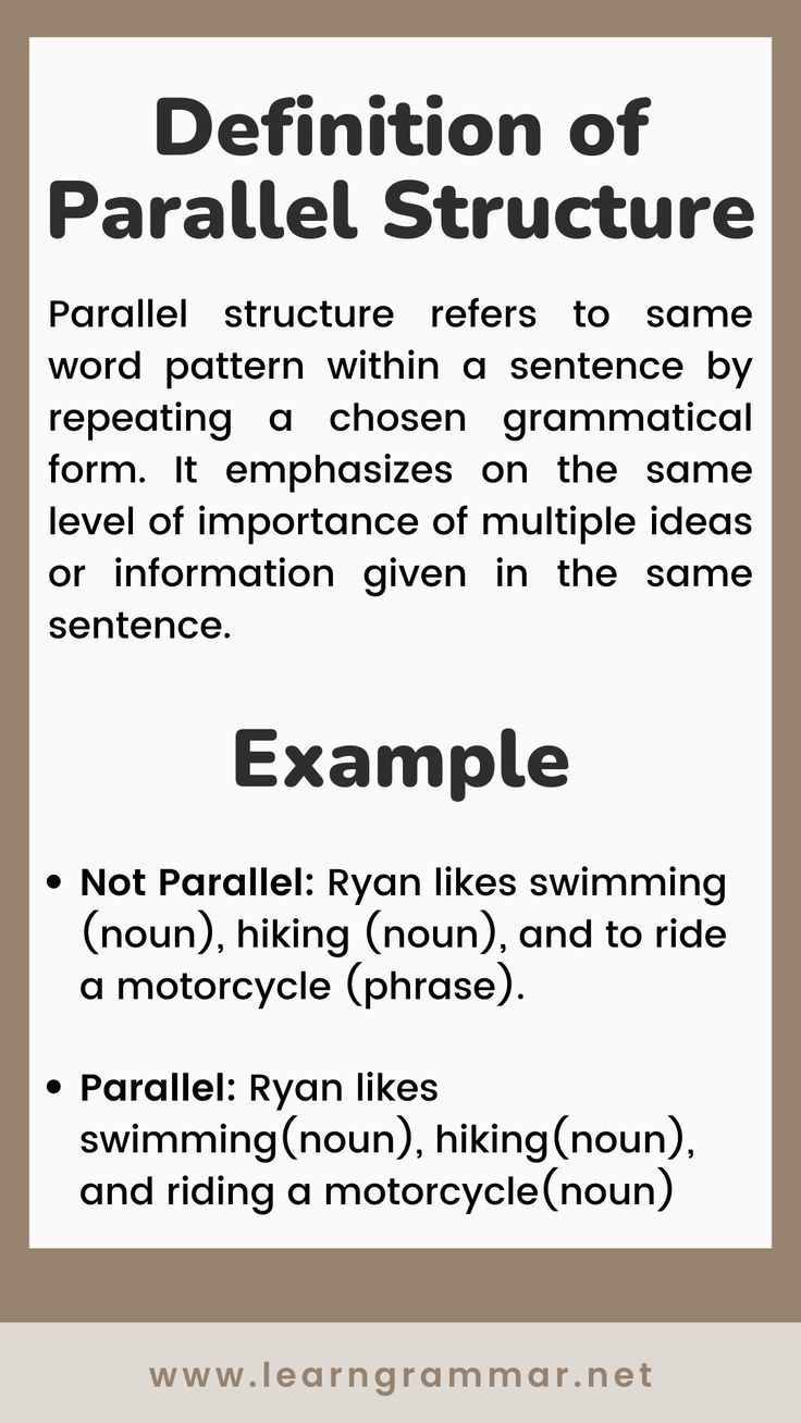 Definition And Examples Of Parallel Structure Images