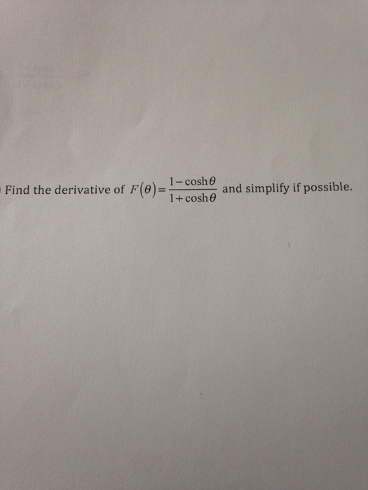 Derivative Of Cosh: Simplify Complex Math Problems