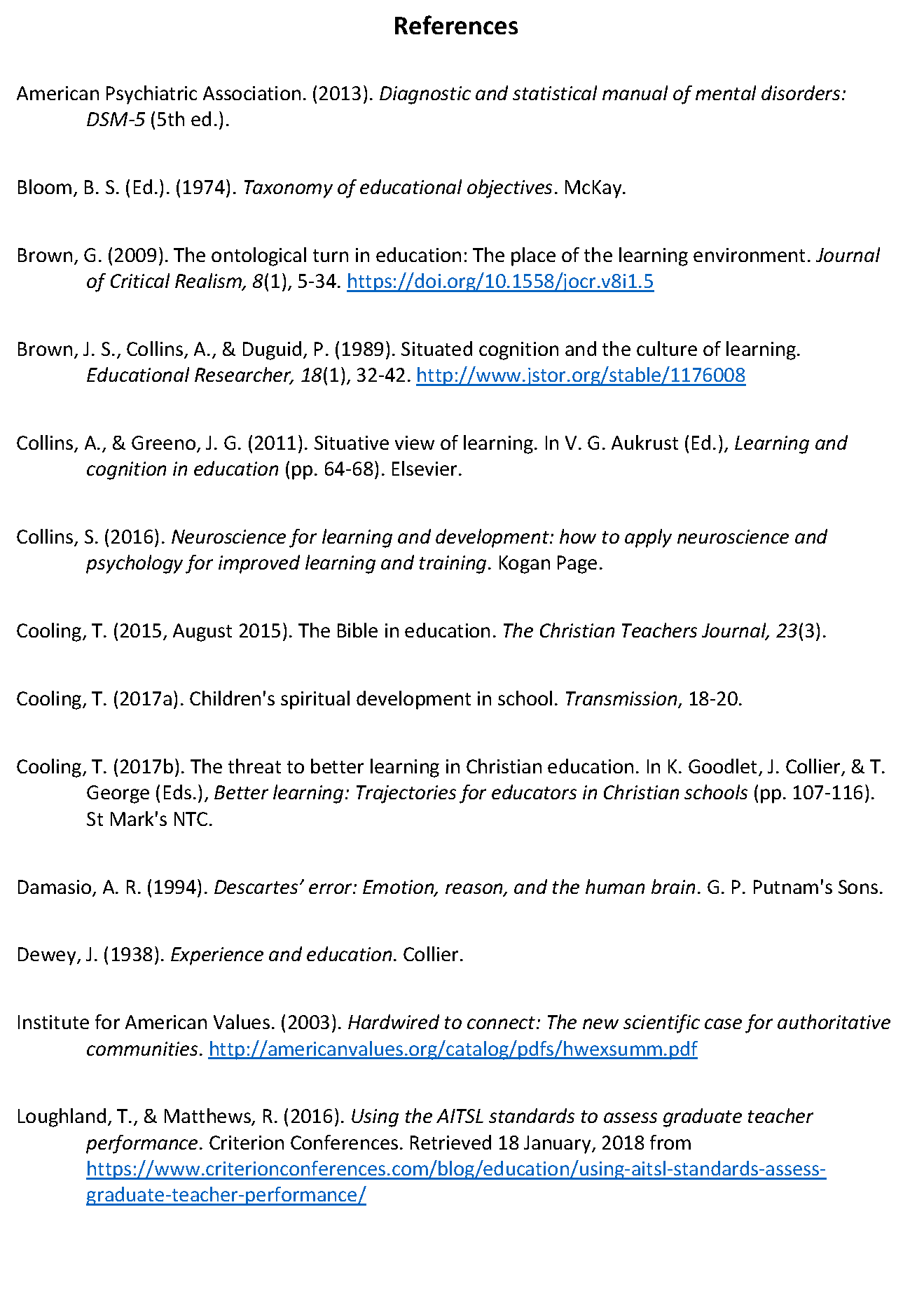 Examples Of Apa Format