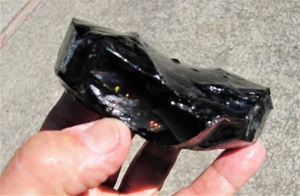 Fire Obsidian From Glass Buttes Oregon 311 Grams 11 Oz Jewelry Cabs Lapidary Ebay