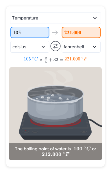 Flexi Answers Convert 105 Degrees Fahrenheit To Celsius Ck 12