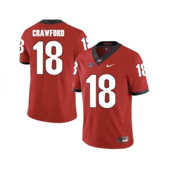 Georgia Bulldogs 18 Ricardo Crawford Red College Football Jersey Comejerseys Cheap Jerseys Cheap