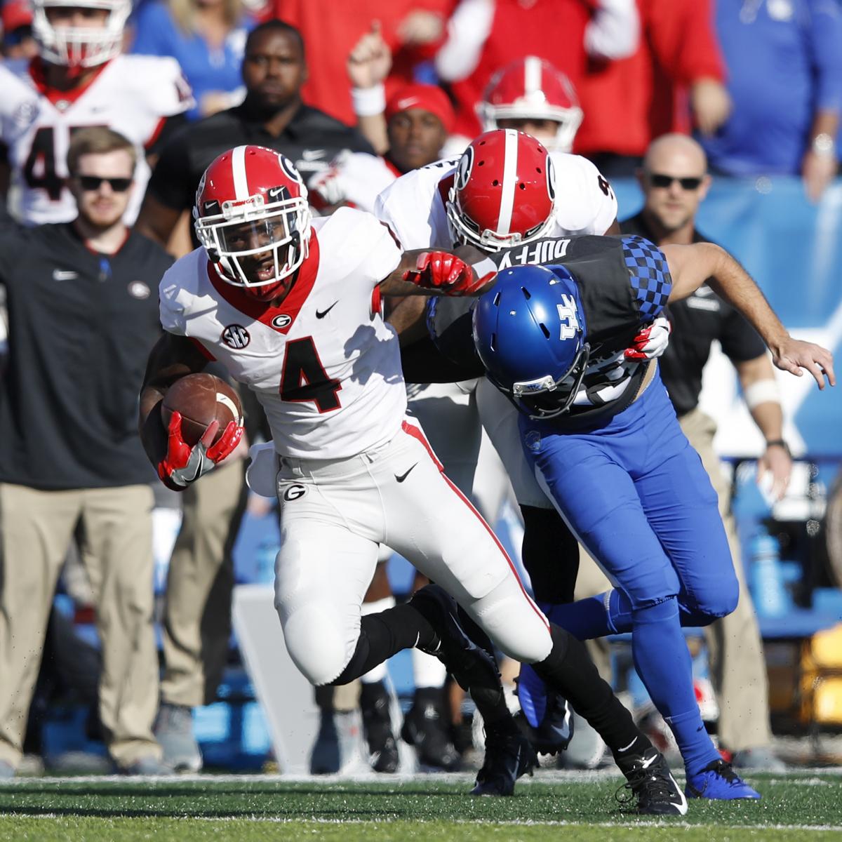 Georgia Vs Auburn Highlights Dawgs Holds Off Late Rally Clinch Sec East Title Cbs Sports