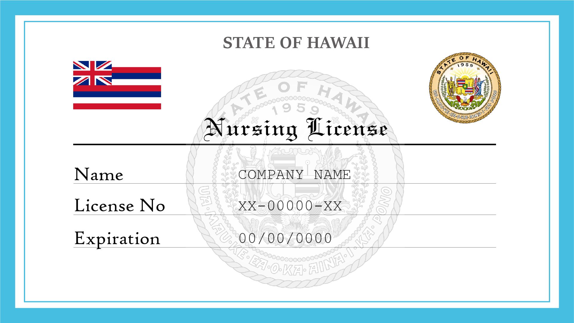 Hawaii Nursing License License Lookup