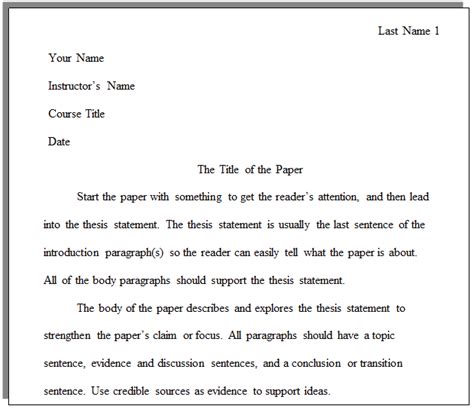 How Do I Set Up A Paper With Mla Formatting Cwi