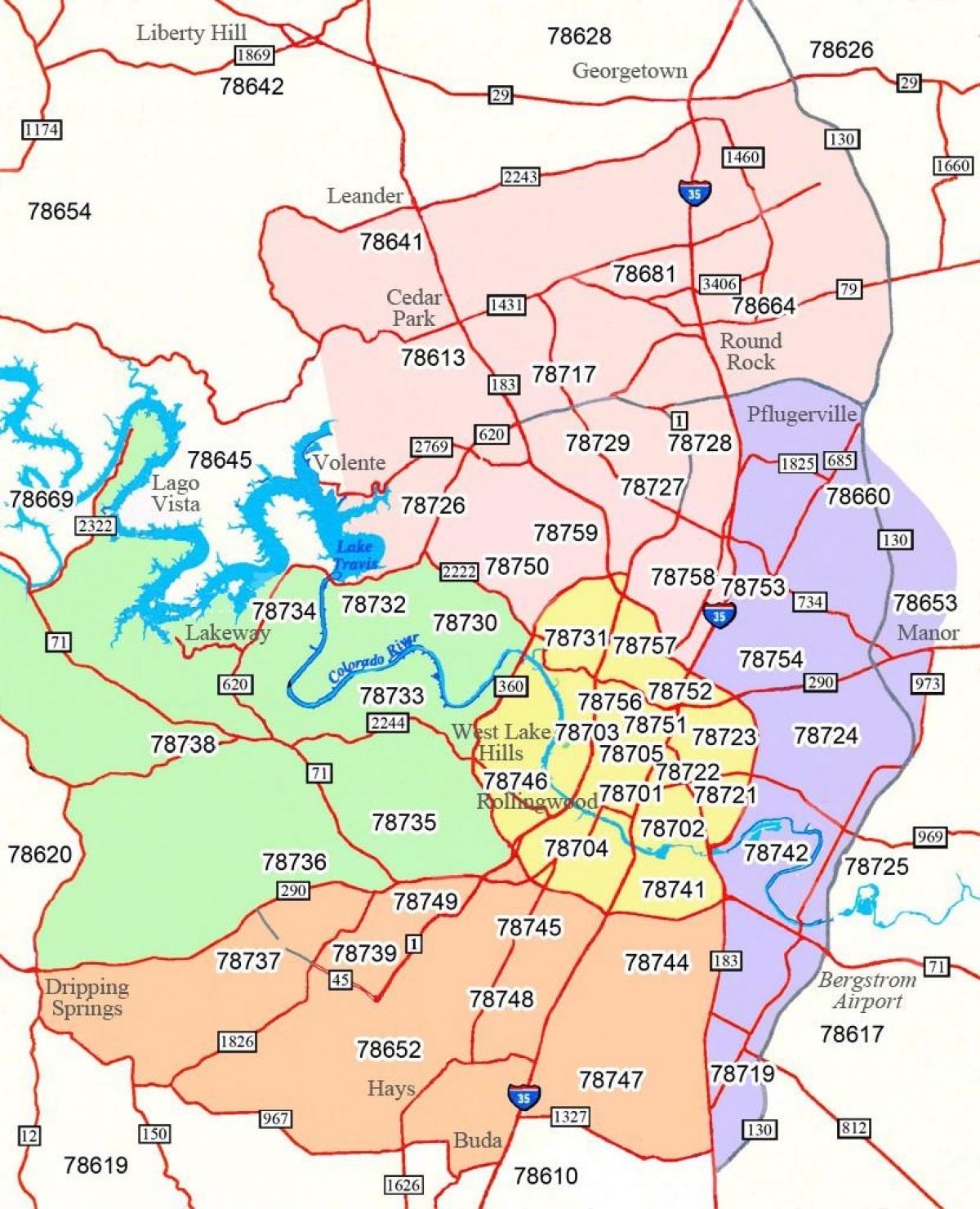 How Many Austin Texas Zip Codes Exist? Map And List