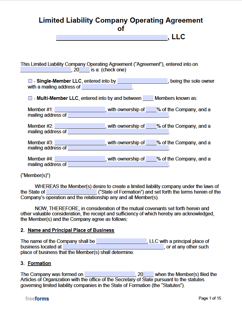 How To Create Operating Agreement For Llc? Made Easy