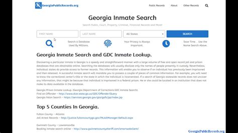 How To Find Georgia Inmates? Easy Search Tool