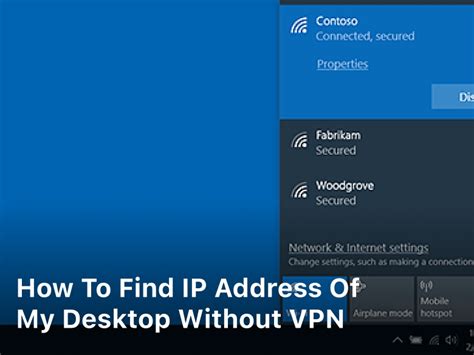 How To Find Ip Address Of My Desktop Without Vpn