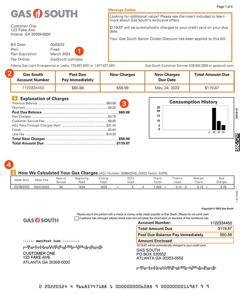 How To Read Your Bill Agl Discount Www Cfasouthern Org