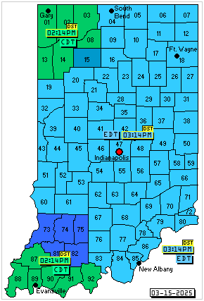 Lafayette Indiana Time Zone