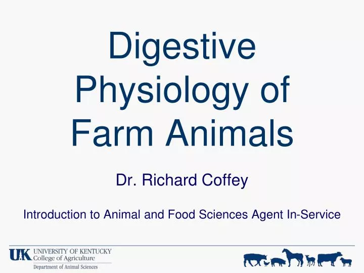 Ppt Digestive Physiology Of Farm Animals Powerpoint Presentation