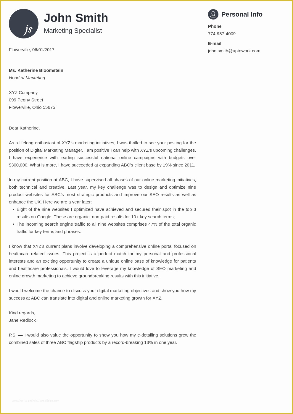 Professional Cover Letter Templates For 2025 Download Now