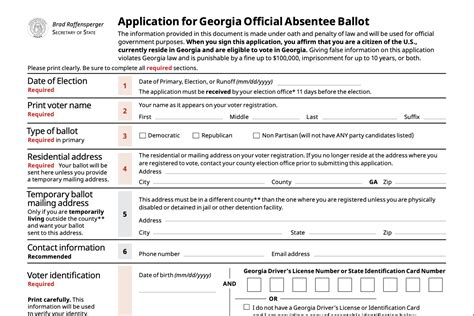 Request Absentee Ballot Georgia: Easy Online Application