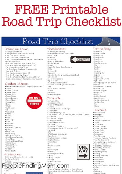 Road Trip Checklist: Stress Free