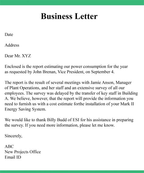 Sample Business Letter: Boosts Professional Communication