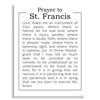 St Francis Prayer: Path To Serenity Found