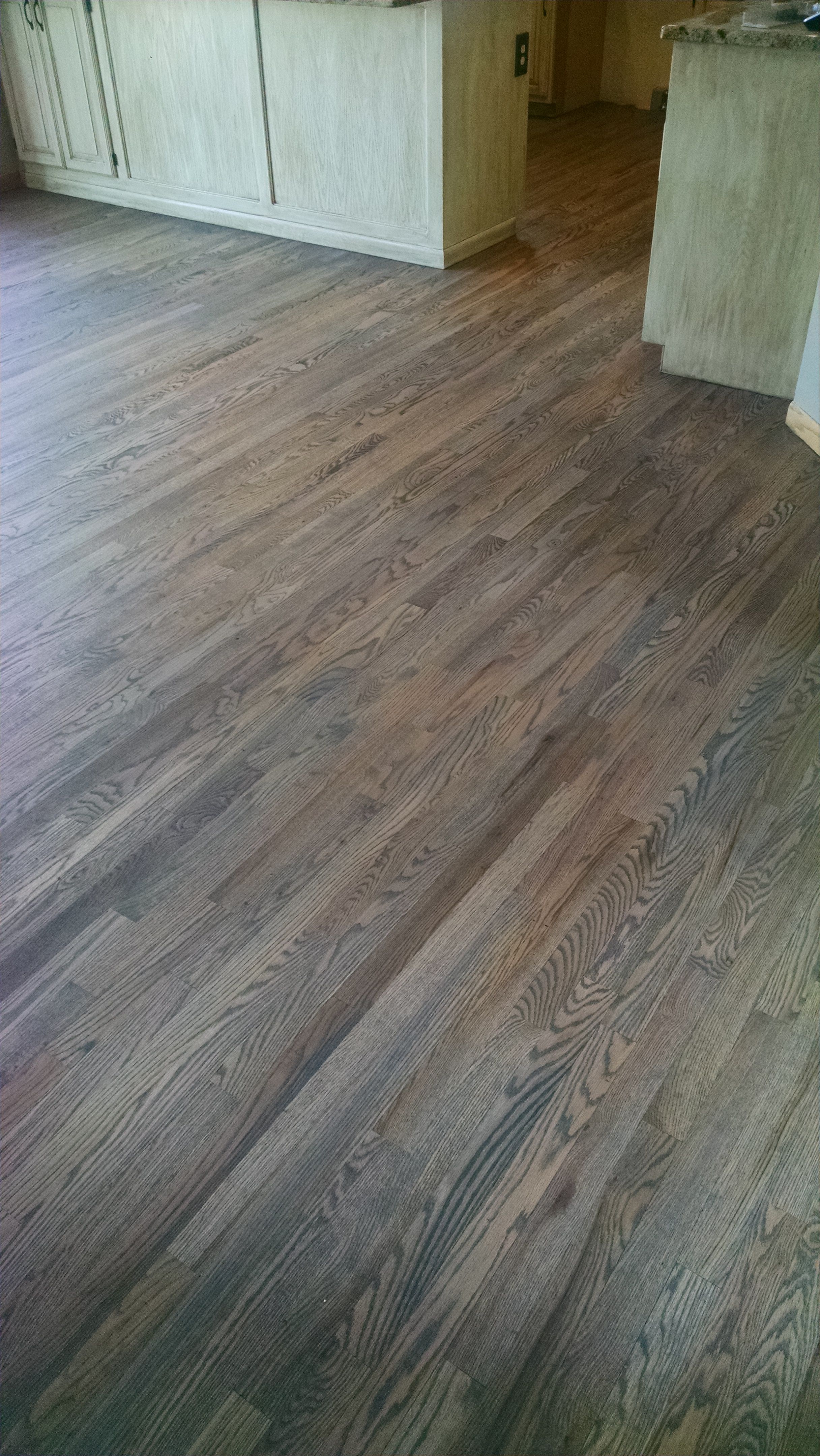 Staining Red Oak Hardwood Floors 7 Stain On The Living Room Floor Staining Hardwood Floors