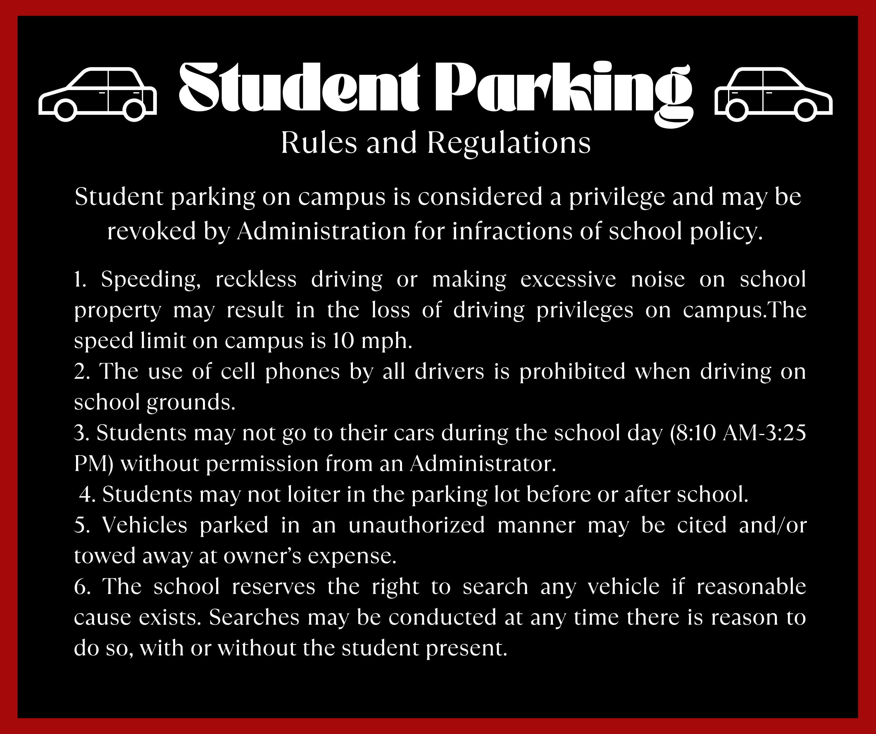 Student Parking Rules And Regulations By St Joseph Academy Issuu