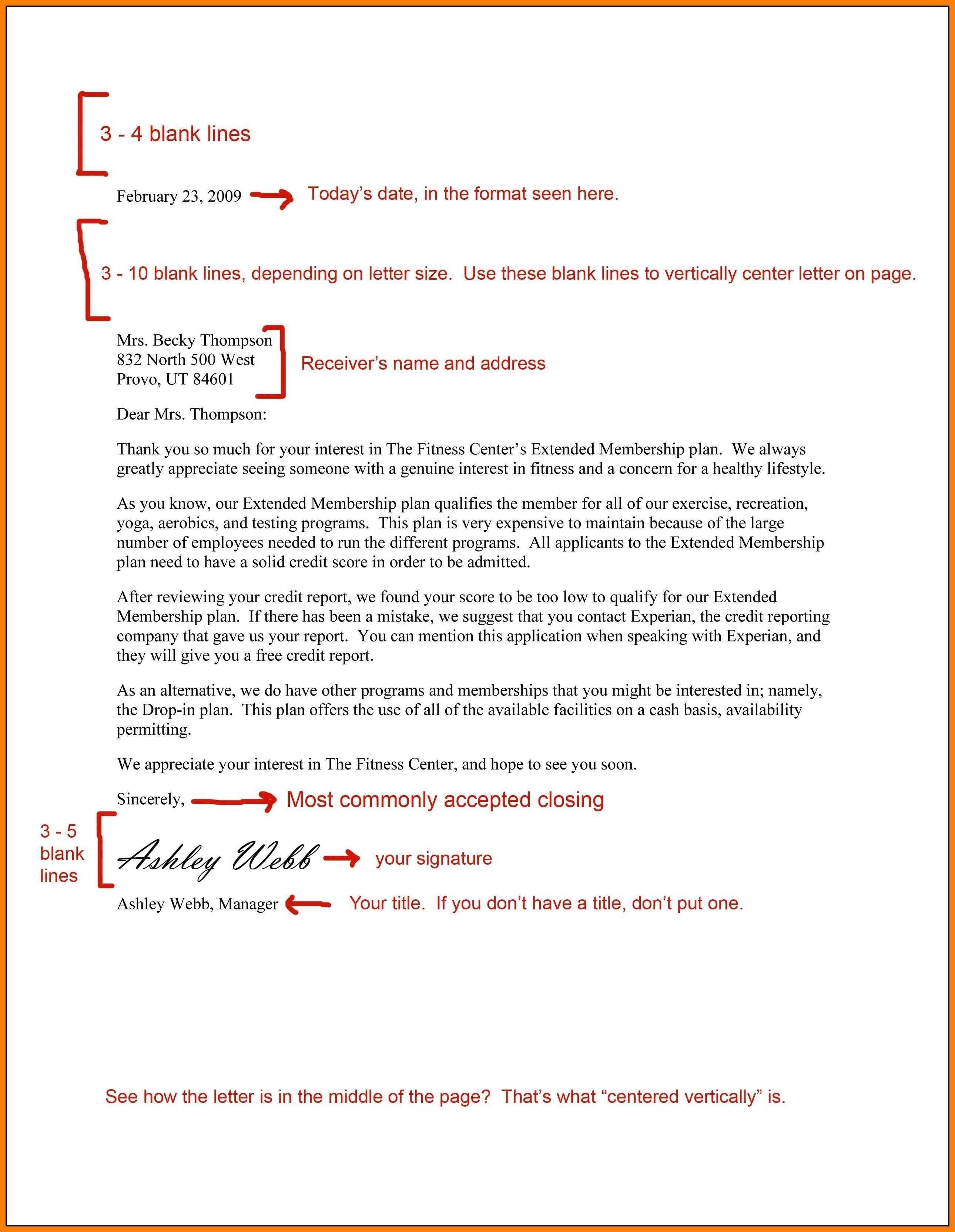 The Proper Business Letter Format