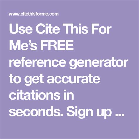 The Text Use Cite This For Me S Free Reference Generator To Get