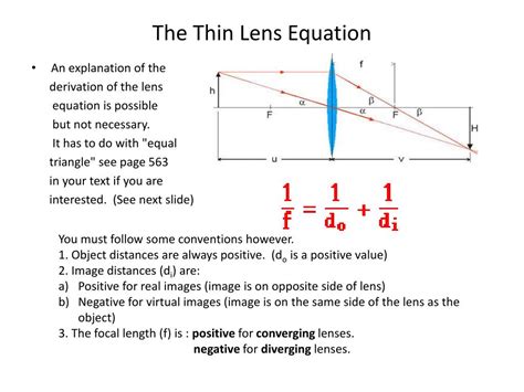 Thin Lens Equation