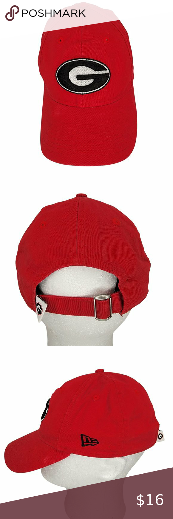 Uga University Of Georgia Bulldogs Strapback Hat Dawgs One Size