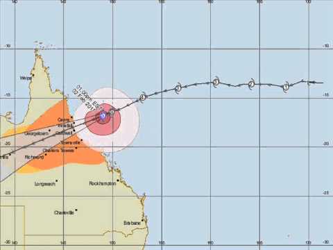 Understanding Tropical Cyclone Forecast Track Maps Qld Youtube