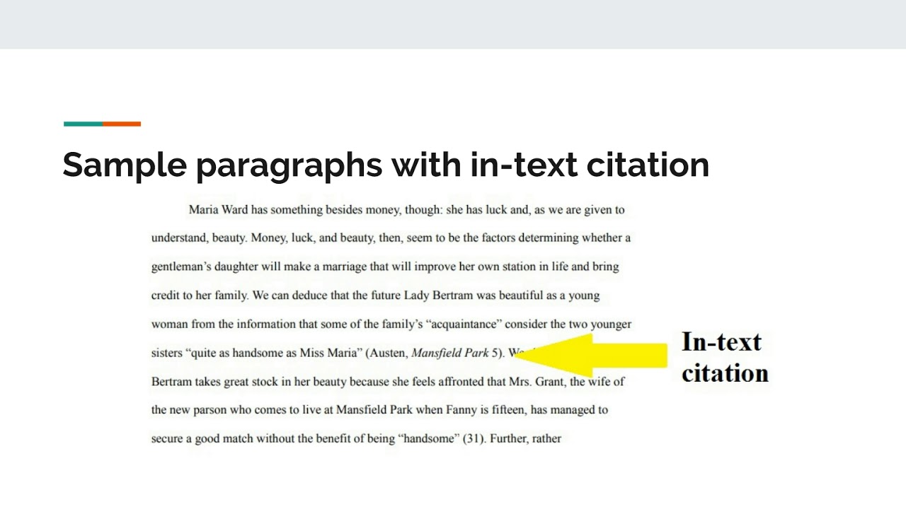 Using A Database To Generate Mla Citations Youtube